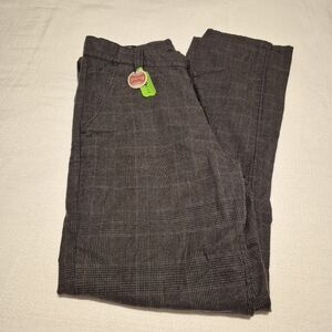 Brixton men's size 30W x 32L black houndstooth choice chino reg fit NWT